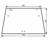 Szyba do ciągnika NEW HOLLAND 7056, FIAT tylna
