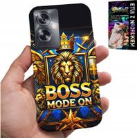 ETUI DO OPPO A79 5G - BOSS LEW Z KORONĄ NA TARCZY CASE + FOLIA