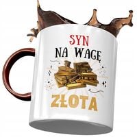 Kubek Bordowy Dla Syna Na Dzień Dziecka Na Prezent Z Nadrukiem Ze Zdjęciem