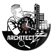 Zegar ścienny z płyty winylowej Architekt 210.14