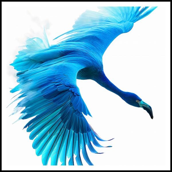 Plakat 100x100cm Błękitny Lot zdjęcie 3