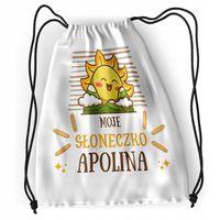 Plecak Sportowy Szkolny Dla Apoliny Córki Dziecka Z Nadrukiem Ze Zdjęciem