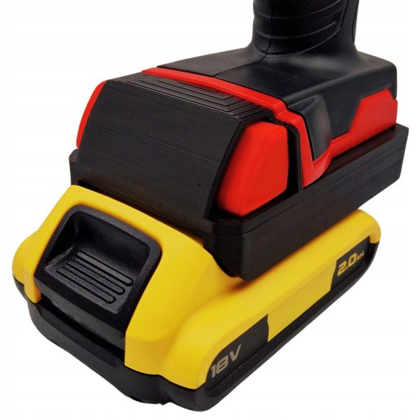 Adapter baterii DeWalt do narzędzi Milwaukee M18 na akumulator zdjęcie 1