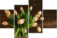 140CM 70 OBRAZ RDZAWE TULIPANY ŚCIENNY