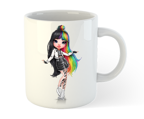 Kubek ceramiczny z imieniem Rainbow High na Arena.pl