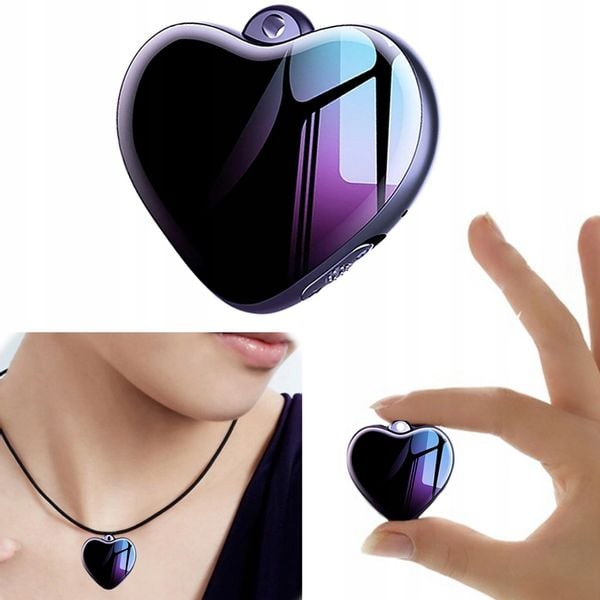 DYKTAFON PODSŁUCH W FORMIE NASZYJNIKA BRELOCZKA HQ zdjęcie 1