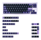 Keycapy Nakładki na Klawiaturę PBT 129 szt. Cherry Japońskie Fioletowe