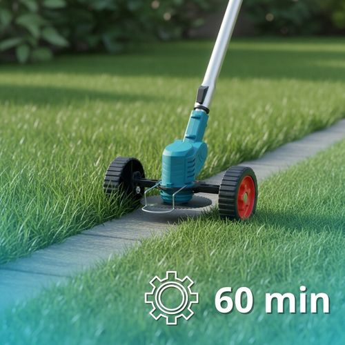 PODKASZARKA AKUMULATOROWA KOSA WYKASZARKA NA KOŁACH 2X AKU 21V DUŻY na Arena.pl