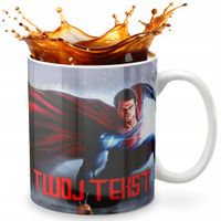 KUBEK 330ml GRAFIKA PREZENT ŚWIĘTA WZÓR FILM SUPER MAN KSIĘŻNICZKA IMIĘ
