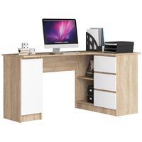 Biurko narożne, biurowe, prawe, SOREN Plus, 155x85x77, sonoma | TYLETEGOTU