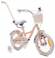 Rower dziecięcy SUN BABY Flower 14 cali dla dziewczynki Morelowy