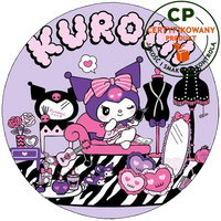 Opłatek na tort Kuromi