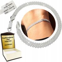 BRANSOLETKA SREBRNA 925 DAMSKA NA PREZENT NA RĘKĘ ELEGANCKA + GRAWER