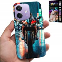 ETUI DO OPPO A40 / A40M - MOTOR, MOTOCYKLE JEDNOŚLAD WZORY + SZKŁO
