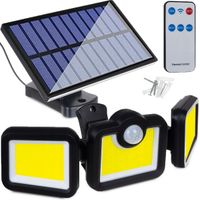 ZESTAW LAMPA SOLARNA + PILOT LATARNIA ULICZNA CZUJNIK RUCHU I ZMIERZCHU