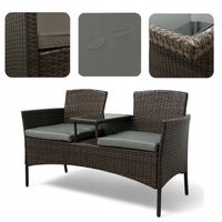 ZESTAW MEBLI OGRODOWYCH NM-03 MTG MEBLE OGRODOWE TECHNORATTAN BRAZ