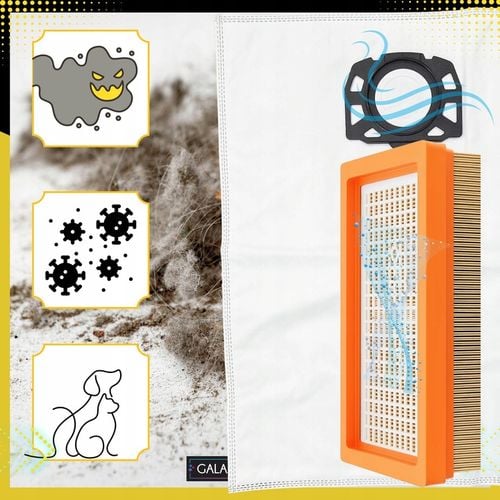 10x Worki do odkurzacza KARCHER WD4 WD5 WD6 MV4 MV5 MV6 SE 5.1000 + na Arena.pl