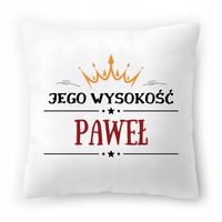 Poduszka Dla Pawła Na Urodziny Ze Zdjęciem Na Prezent Biała 40X40 Cm