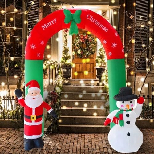 250x200cm MIKOŁAJ BAŁWAN DMUCHANY BRAMKA ŚWIĄTECZKA NADMMUCHIWANA LED na Arena.pl