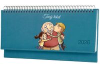 Terminarz dla dziadka twój napis 2026 tygodniowy kalendarz leżący biurkowy