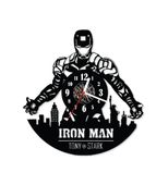 Zegar ścienny z płyty winylowej Iron Man 65.13