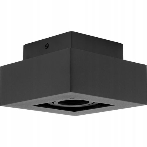 Oprawa Halogenowa Natynkowa Lampa Sufitowa Kwadratowa Ruchoma Czarna na Arena.pl