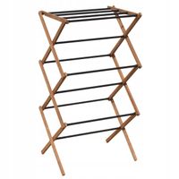 Suszarka Na Pranie Ubrań Stojąca Pionowa Drewniana