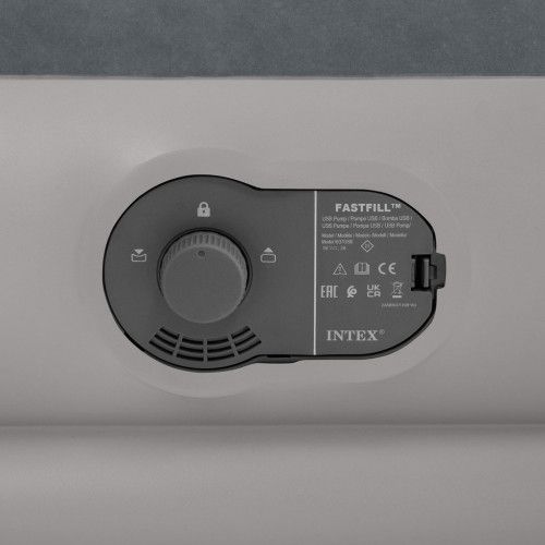 MATERAC DMUCHANY INTEX WELUROWY FIBER-TECH 272KG Z POMPKĄ na Arena.pl