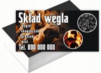Wizytówki firmowe Foliowane 1000szt wiele różnych wzorów SKŁAD WĘGLA