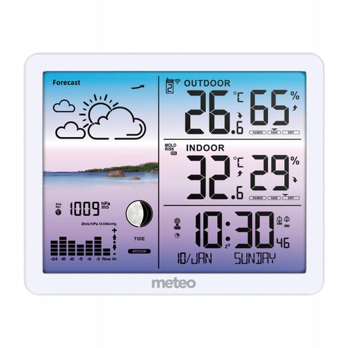 Stacja pogodowa METEO SP107 biała na Arena.pl