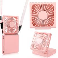 Mini Przenośny Wiatrak Wentylator Kieszonkowy Składany Biurkowy na Szyję