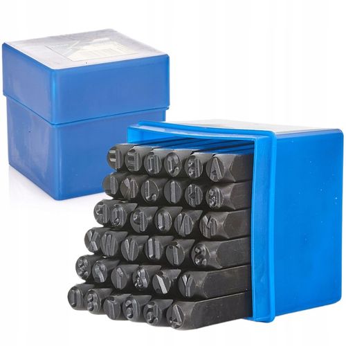 GEKO NUMERATORY WYBIJAKI ZNACZNIKI LITERY CYFRY STEMPLE 8MM 36 ELEMENTÓW na Arena.pl