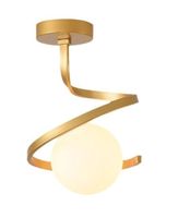 Plafon lampa sufitowa szklana metalowa AT62-1SZ-Gold