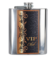 Piersiówka ze Stali Nierdzewnej z Nadrukiem Vip Club Gentelo 7 OZ