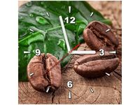 30X30CM ZEGAR ZIARNA KAWY DESCE OBRAZ DREWNO