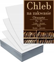 Ulotki A6 1000szt reklamowe firmowe duży wybór CHLEB NA ZAKWASIE