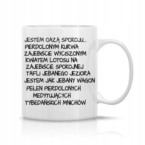 KUBEK PREZENT URODZINY DO PRACY ZABAWNE ŚMIESZNE DO KAWY BEZ CENZURY 330ml na Arena.pl