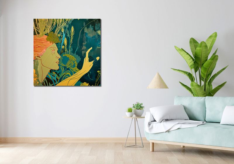 Obraz 90x90cm Wezwanie do Flory zdjęcie 2