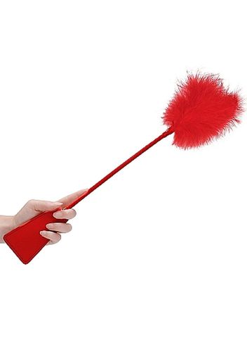 ouch! crop with feather - red na Arena.pl