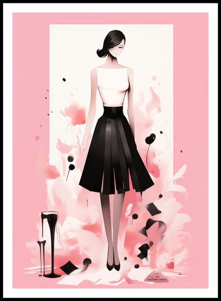 Plakat 64x90cm Pastelowe Love zdjęcie 3