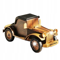 DREWNIANY GŁOŚNIK BLUETOOTH VINTAGE STOJAK NA TELEFON MINI STEREO PREZENT