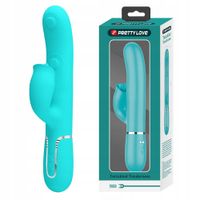 Wibrator damski z końcówką do stymulacji łechtaczki i pulsacjami, piękny