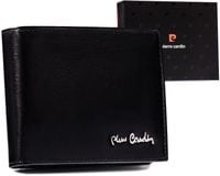 klasyczny, elegancki portfel męski ze skóry naturalnej — pierre cardin