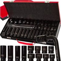 klucze nasadowe 1/2" 35el. 6-kąt mar-pol /8-32mm/