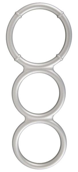 Metallic Silicone Triple Ring zdjęcie 2
