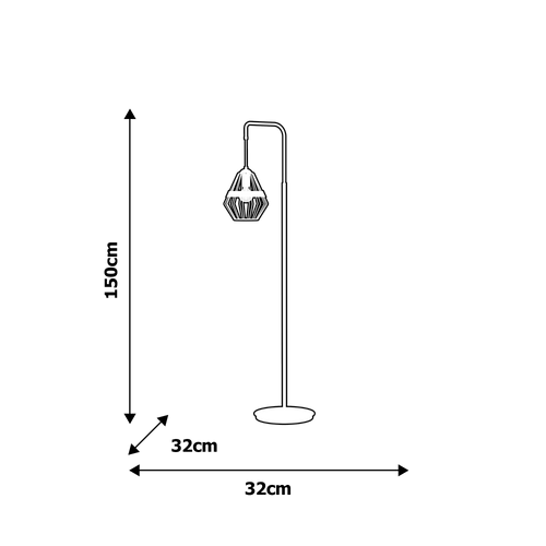 Lampa stojąca CLIFF WHITE 1xE27 na Arena.pl