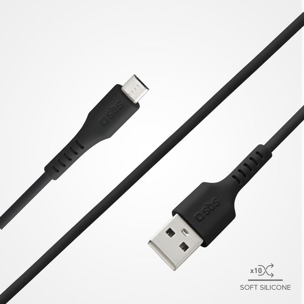 Kabel przewód USB-A - Micro-USB 1m - czarny zdjęcie 6