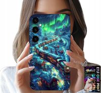 ETUI DO SAMSUNG GALAXY M35 4G - POCIĄG, EKSPRES ŚWIĄTECZNY WZORY + SZKŁO