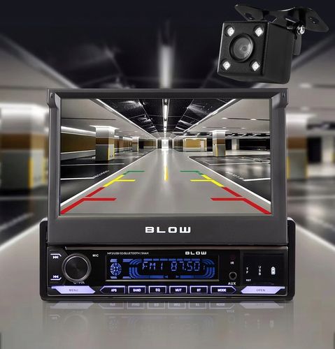 RADIO SAMOCHODOWE 1-DIN 7 CALI WYSUWANY DOTYKOWY EKRAN CARPLAY ANDROID na Arena.pl