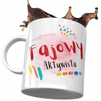 Kubek Dla Aktywisty Fajowy Aktywista Prezent Z Nadrukiem Ze Zdjęciem